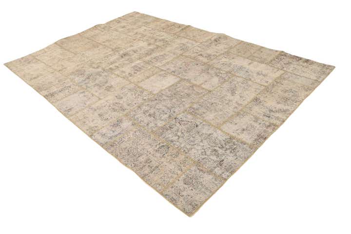 6' 9 x 10' Hand Knotted Ultra Vintage Persian Wool Rug