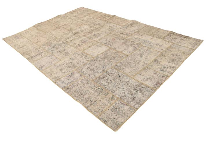 Detail image of 6' 9 x 10' Hand Knotted Ultra Vintage Persian Wool Rug