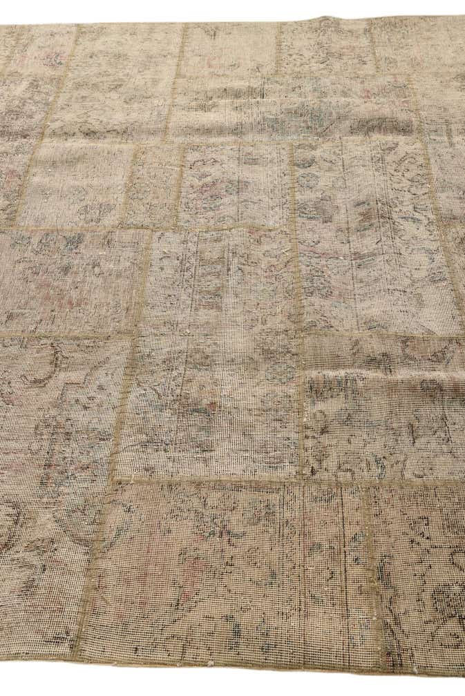 6' 9 x 10' Hand Knotted Ultra Vintage Persian Wool Rug