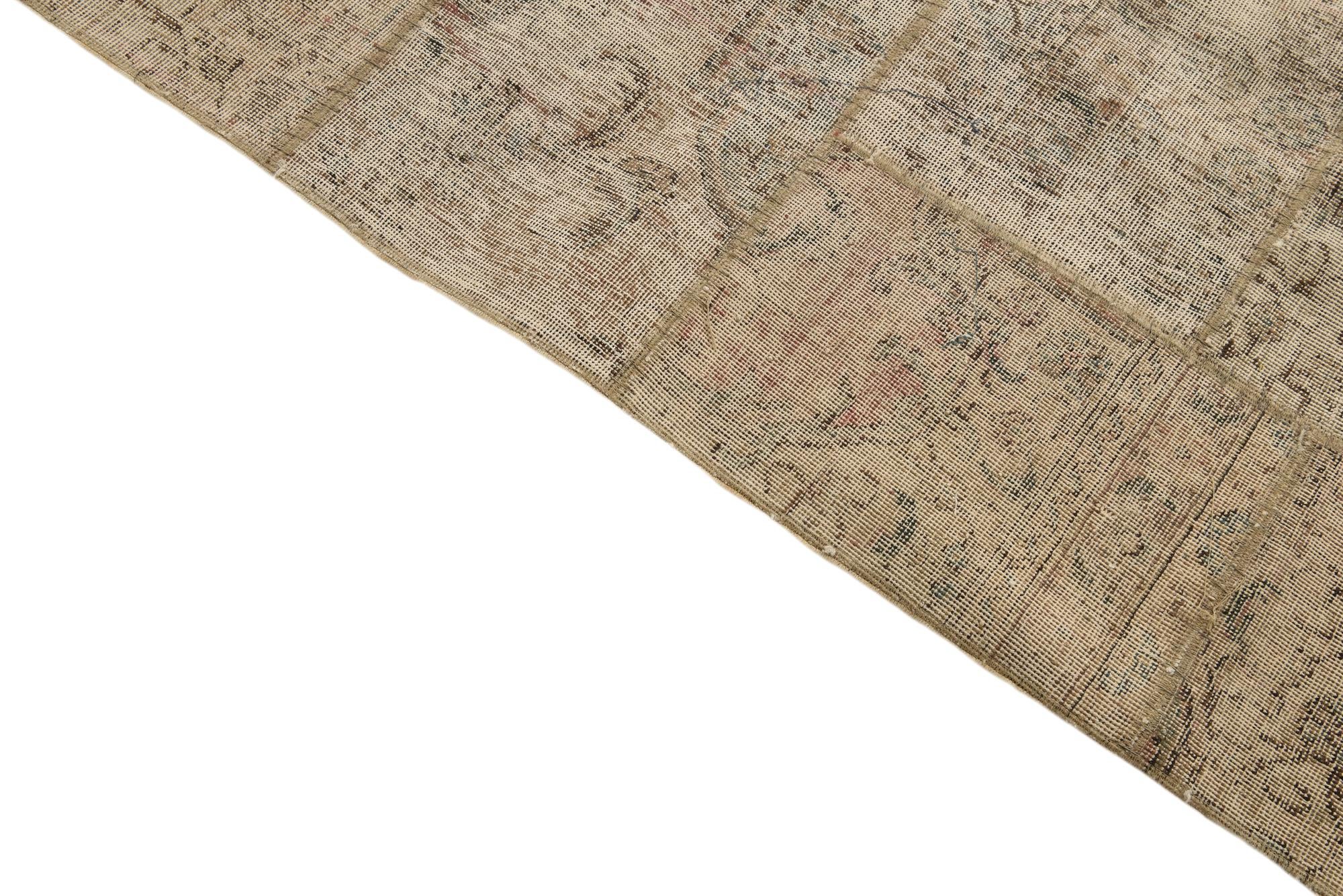 6' 9 x 10' Hand Knotted Ultra Vintage Persian Wool Rug
