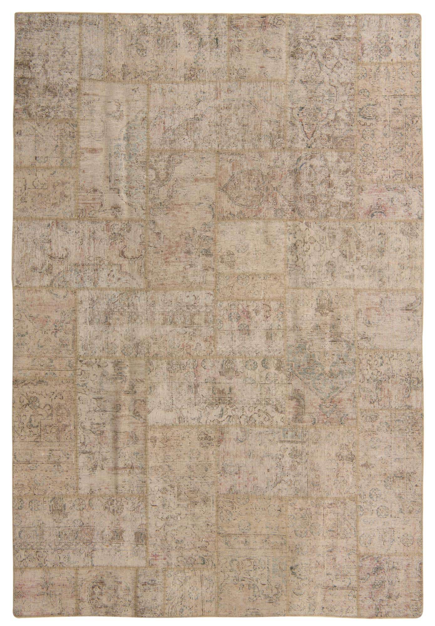 6' 9 x 10' Hand Knotted Ultra Vintage Persian Wool Rug
