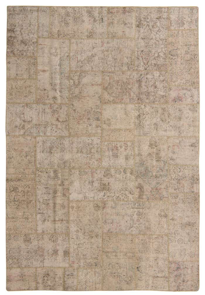 6' 9 x 10' Hand Knotted Ultra Vintage Persian Wool Rug