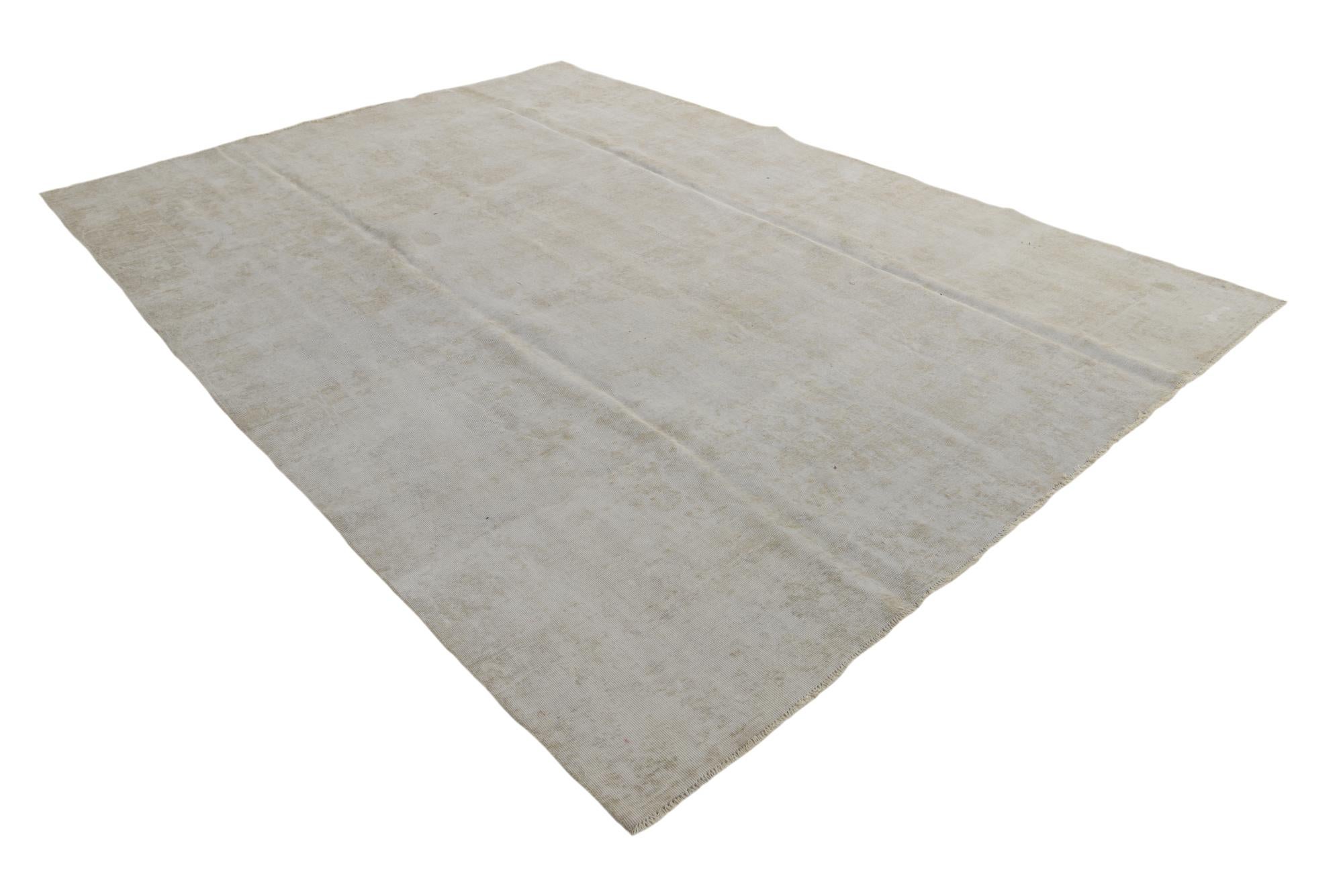 9' x 12' 5 Hand Knotted Ultra Vintage Persian Wool Rug