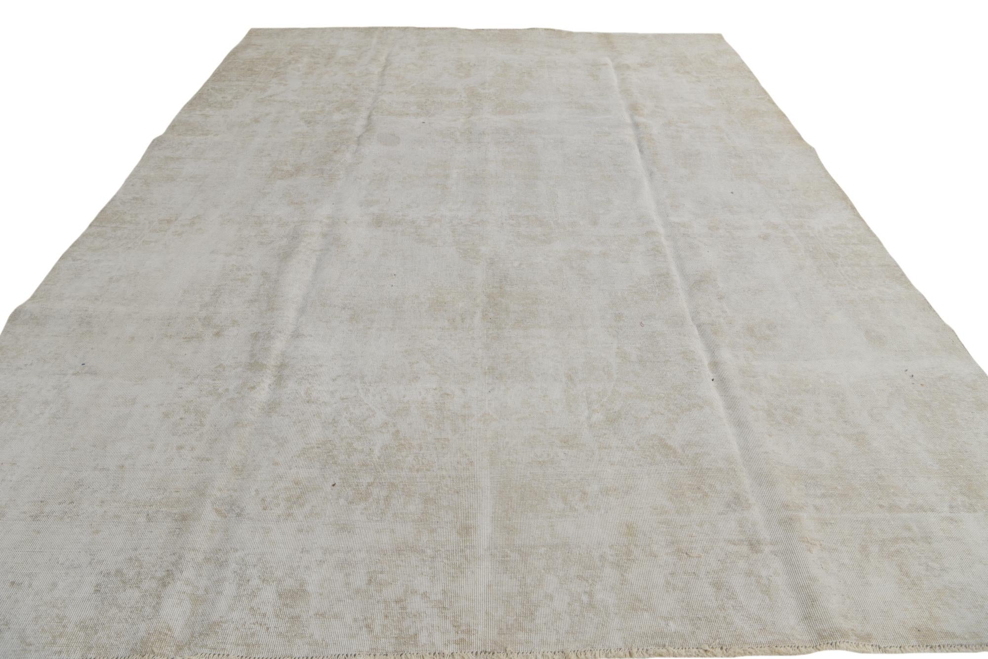 9' x 12' 5 Hand Knotted Ultra Vintage Persian Wool Rug