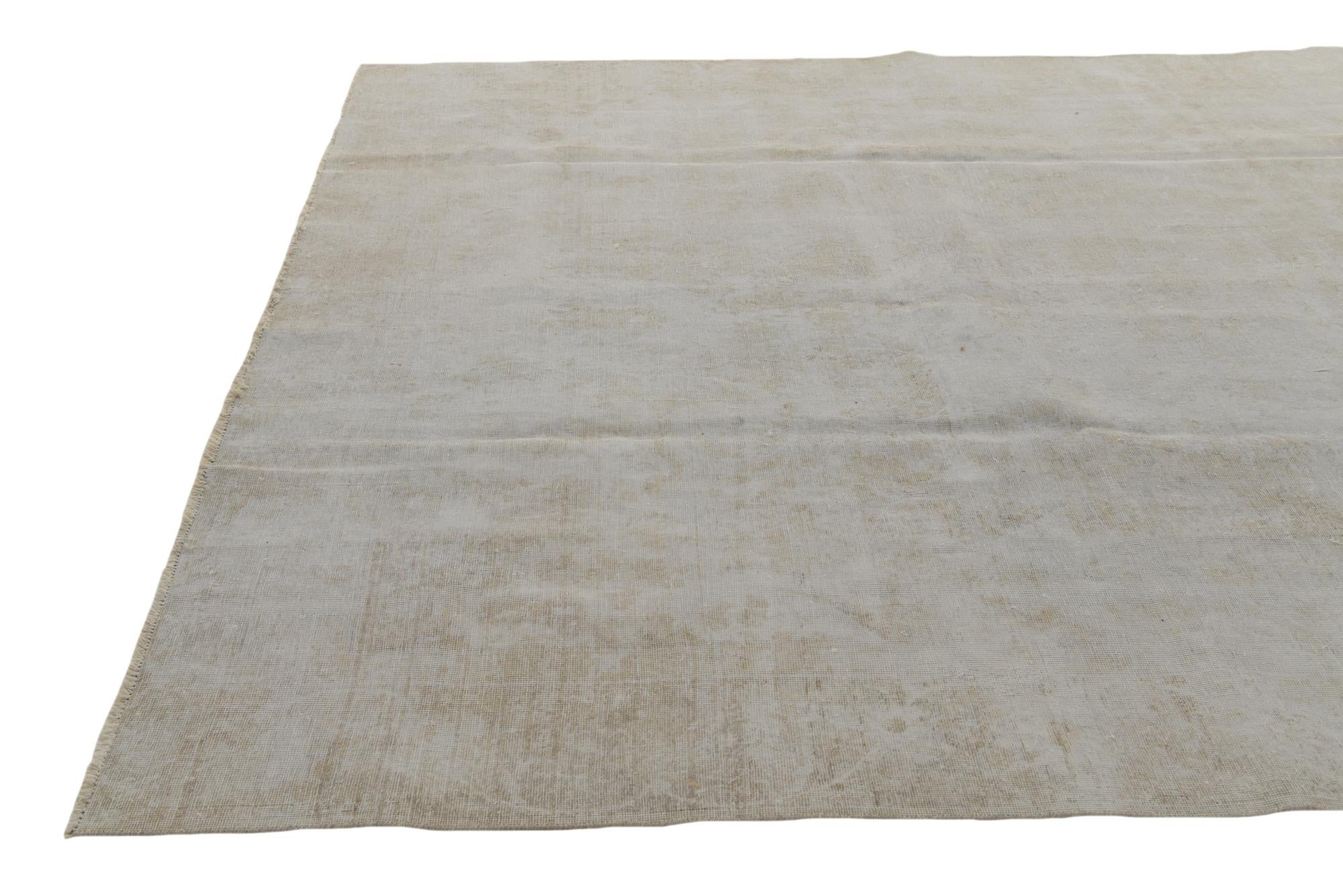 9' x 12' 5 Hand Knotted Ultra Vintage Persian Wool Rug