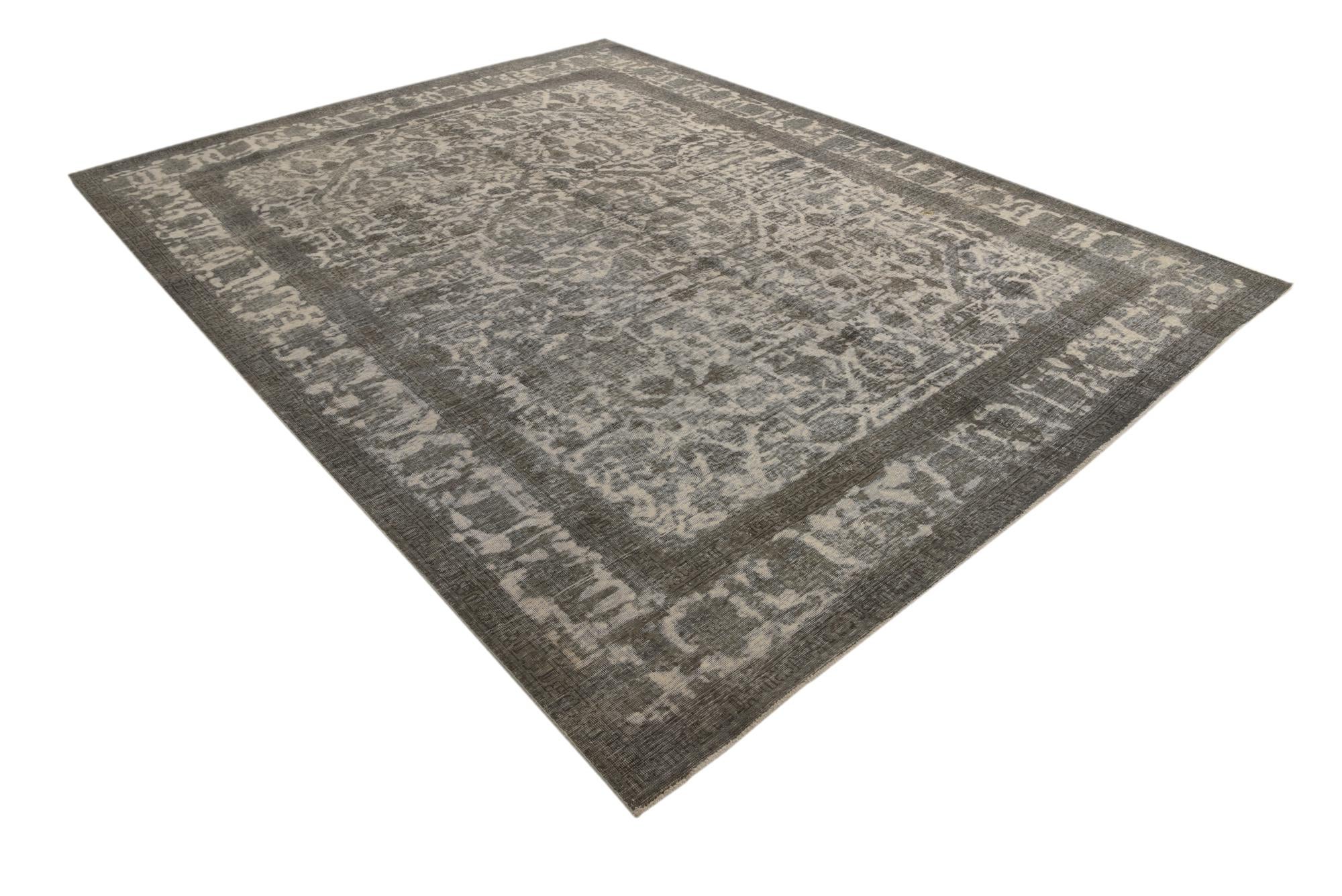 9' 9 x 12' 10 Hand Knotted Ultra Vintage Persian Wool Rug
