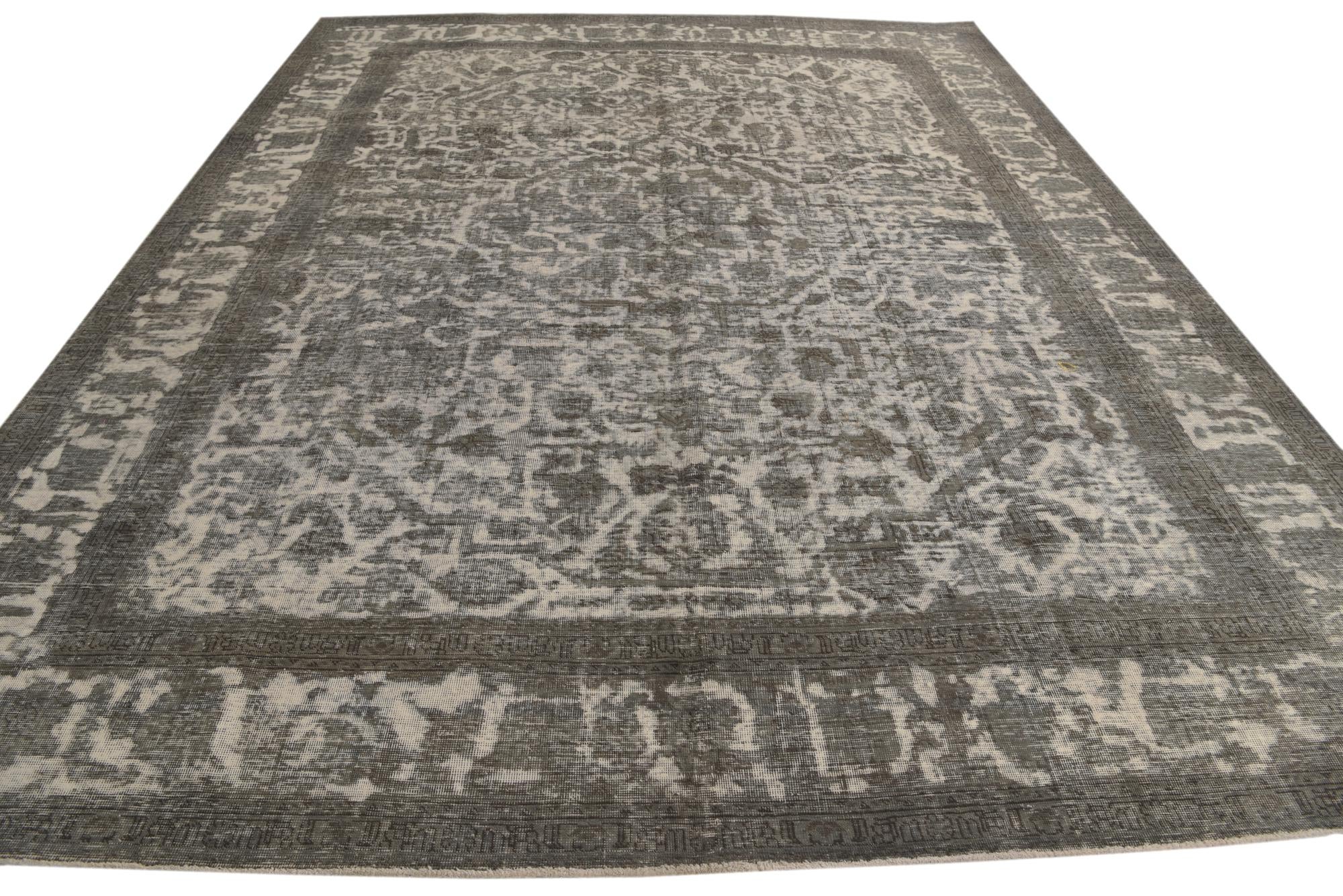 9' 9 x 12' 10 Hand Knotted Ultra Vintage Persian Wool Rug