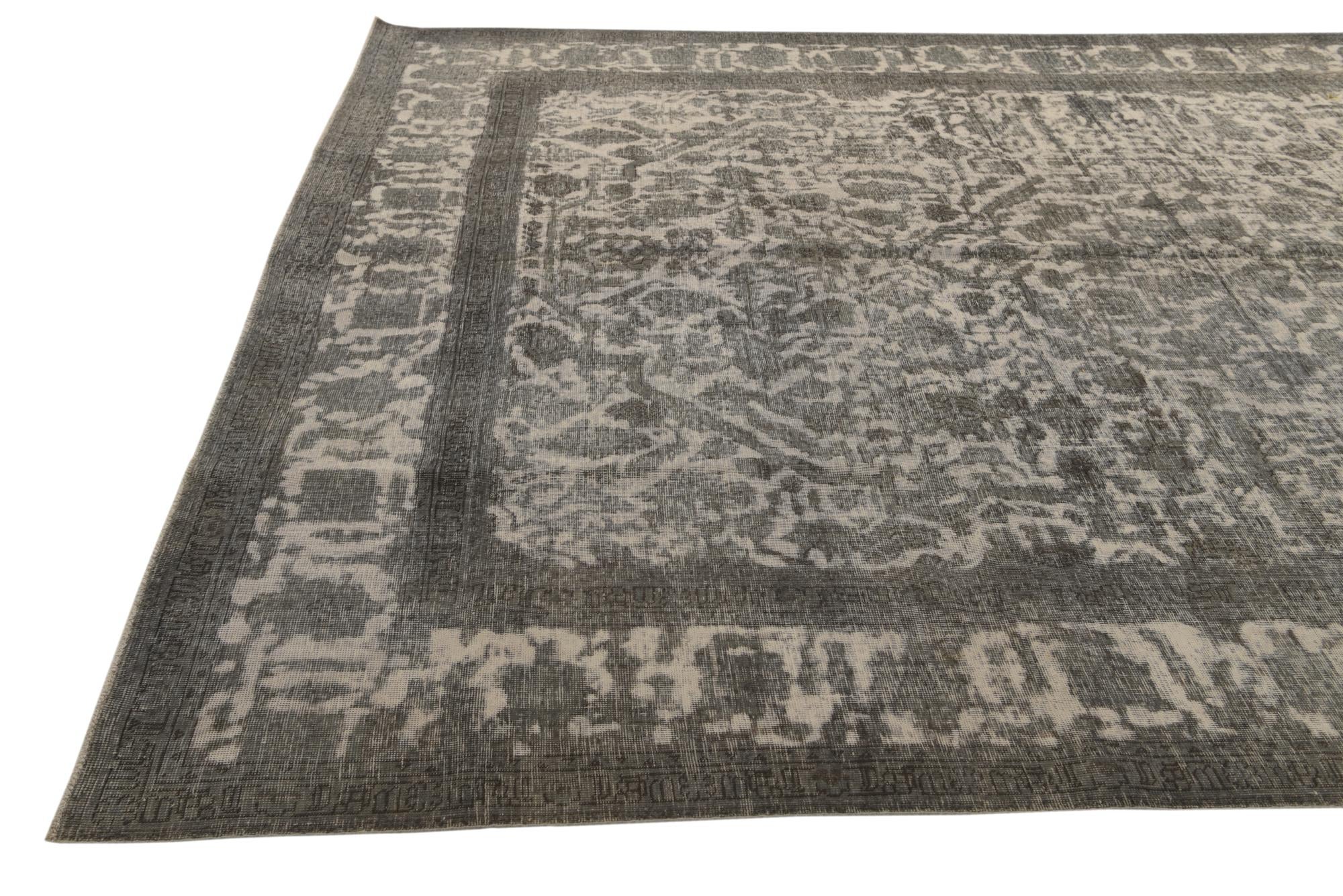 9' 9 x 12' 10 Hand Knotted Ultra Vintage Persian Wool Rug