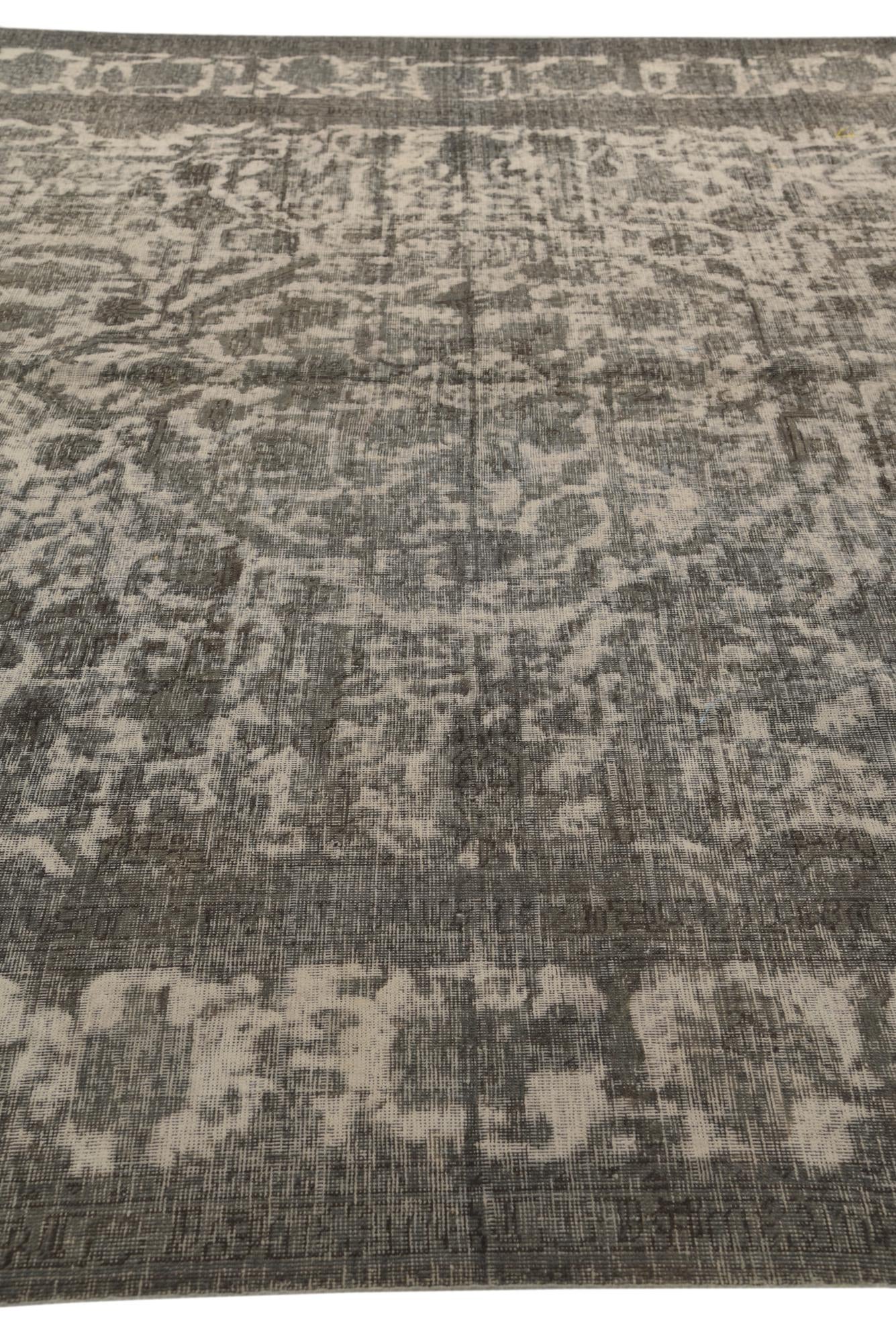 9' 9 x 12' 10 Hand Knotted Ultra Vintage Persian Wool Rug