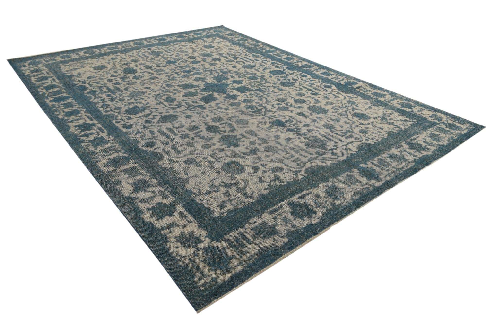 9' 4 x 12' 4 Hand Knotted Ultra Vintage Persian Wool Rug
