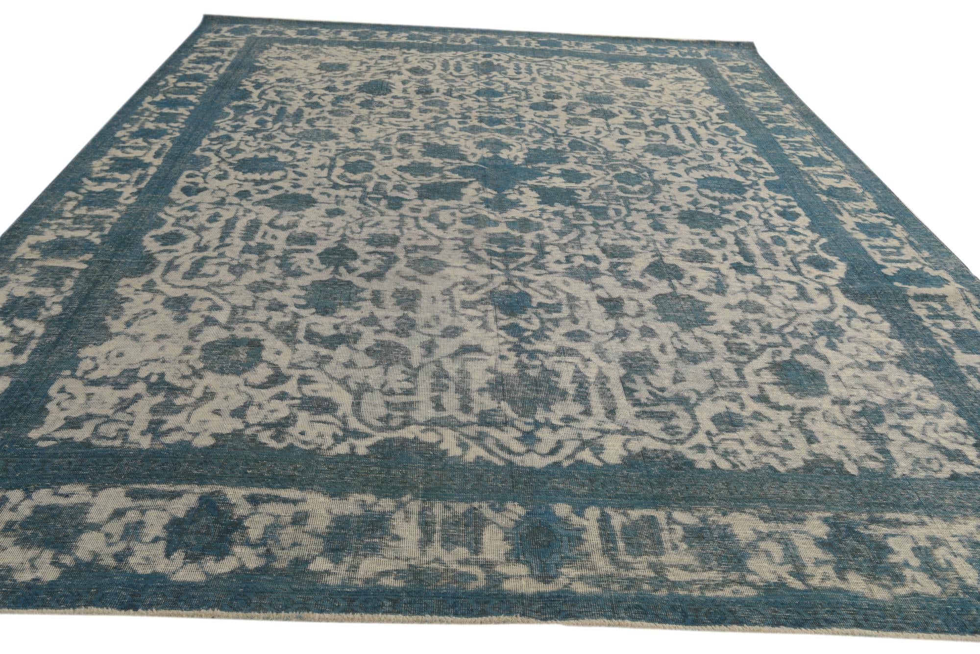 9' 4 x 12' 4 Hand Knotted Ultra Vintage Persian Wool Rug
