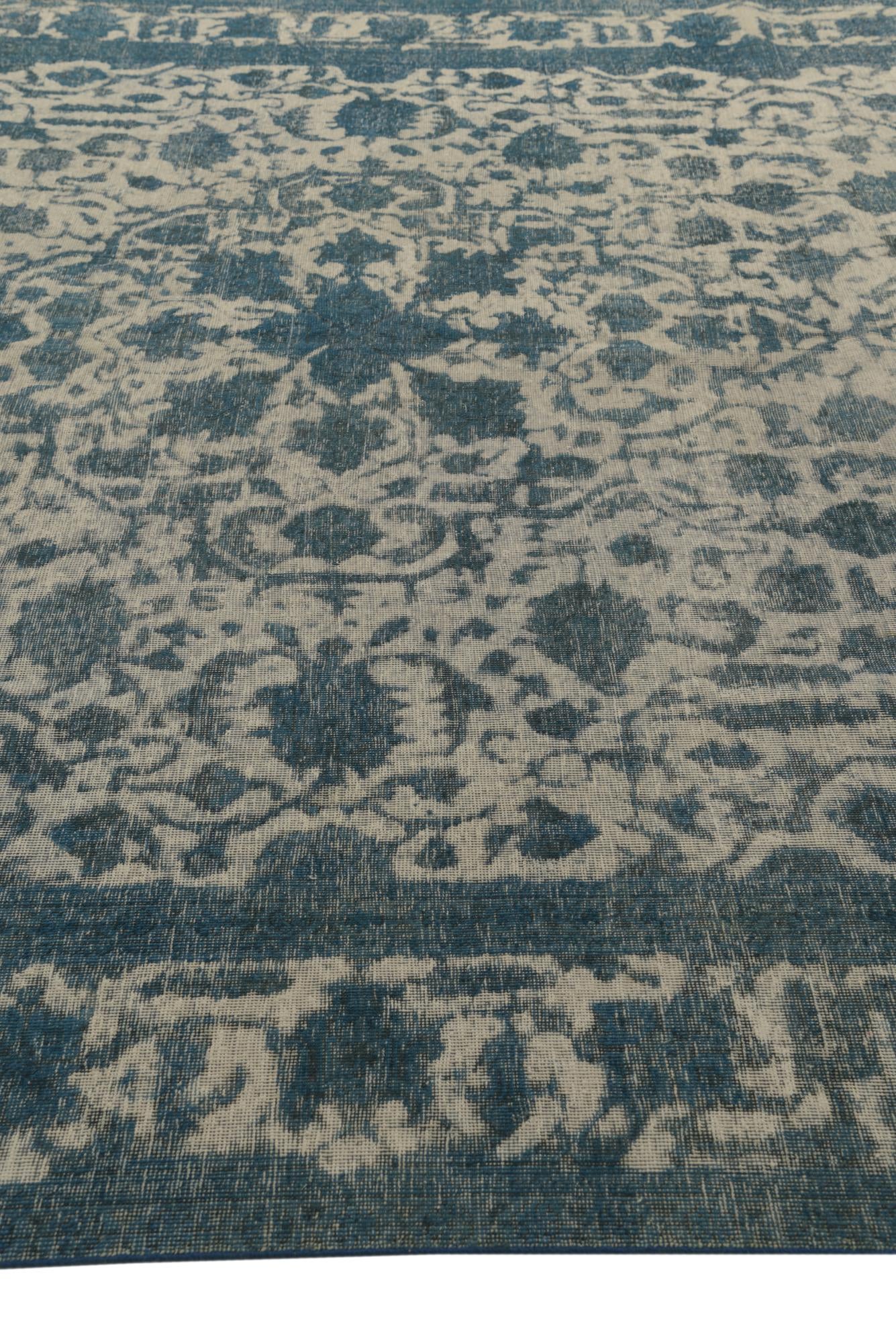 9' 4 x 12' 4 Hand Knotted Ultra Vintage Persian Wool Rug
