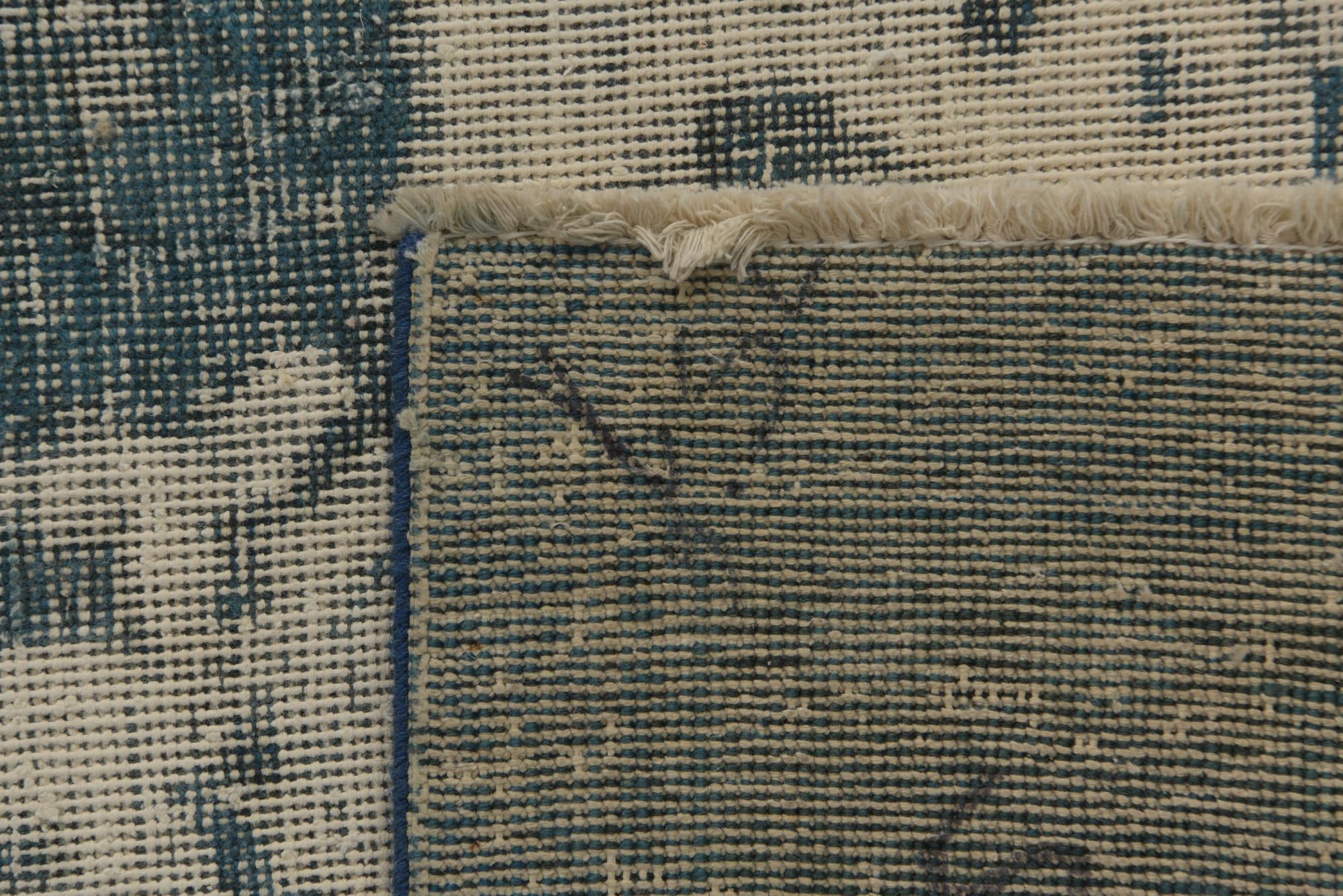 9' 4 x 12' 4 Hand Knotted Ultra Vintage Persian Wool Rug