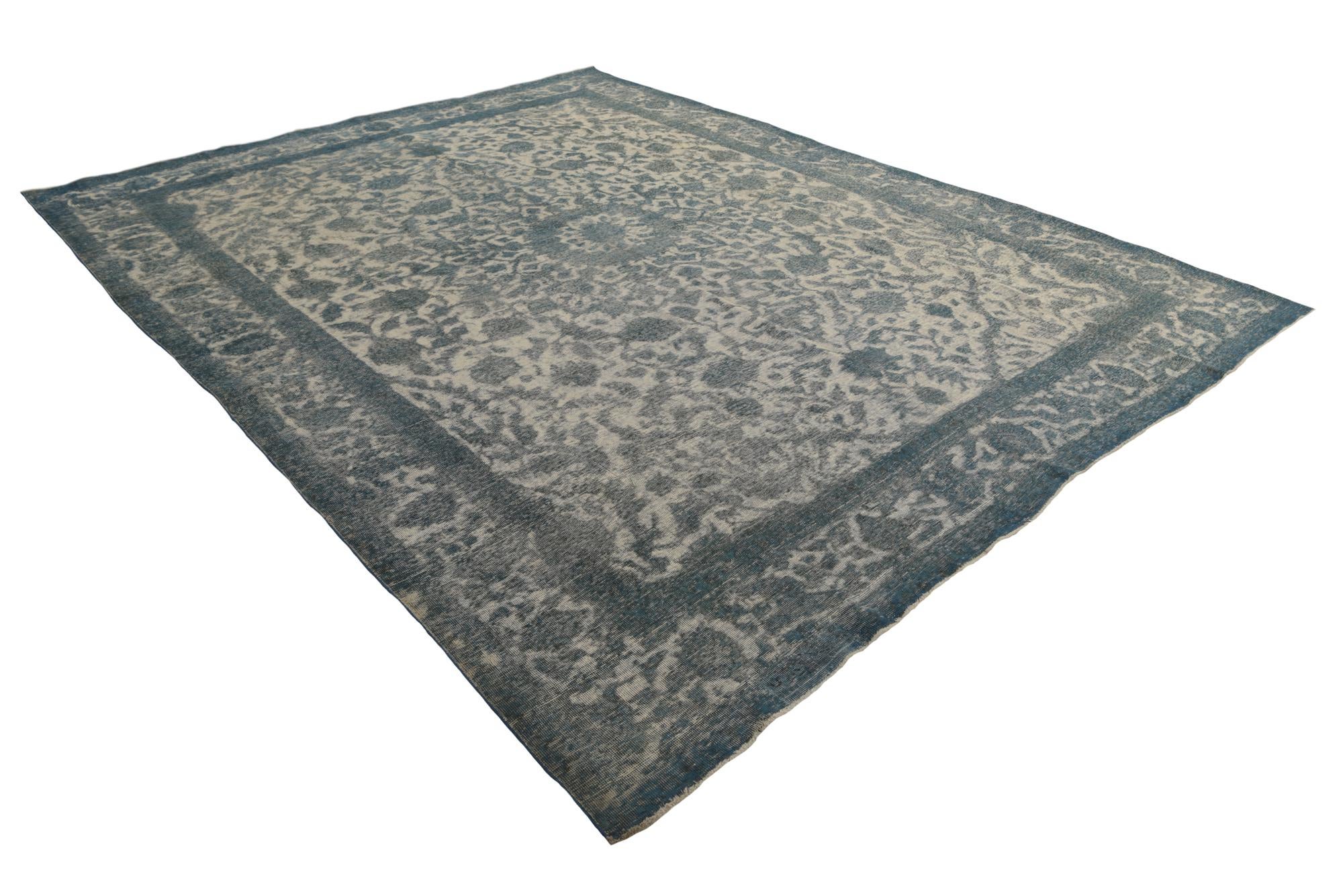 9' 8 x 12' 4 Hand Knotted Ultra Vintage Persian Wool Rug
