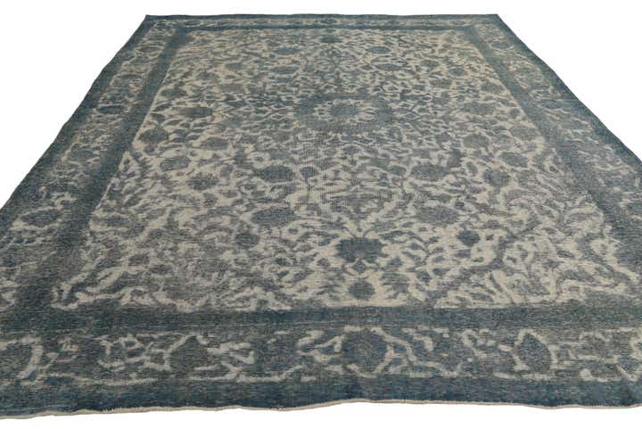 9' 8 x 12' 4 Hand Knotted Ultra Vintage Persian Wool Rug