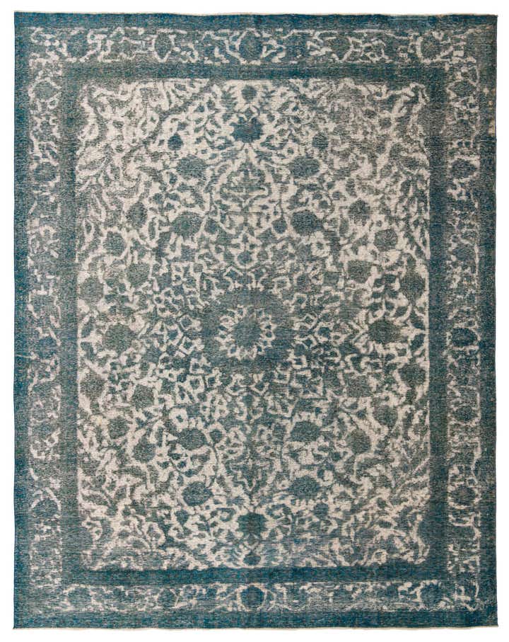 9' 8 x 12' 4 Hand Knotted Ultra Vintage Persian Wool Rug