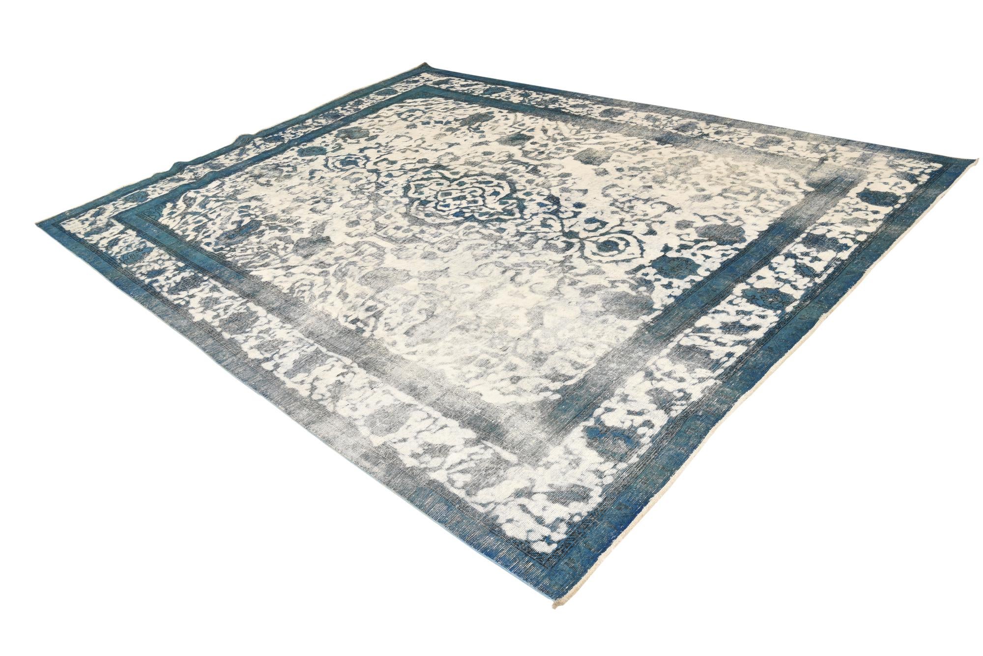 9' 7 x 12' 5 Hand Knotted Ultra Vintage Persian Wool Rug