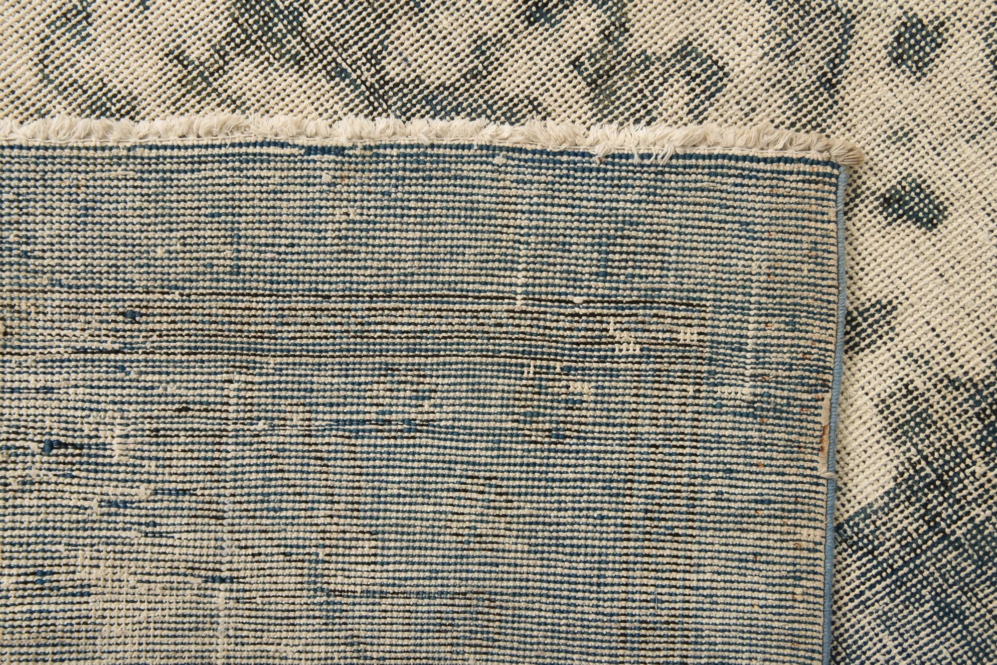 9' 7 x 12' 5 Hand Knotted Ultra Vintage Persian Wool Rug