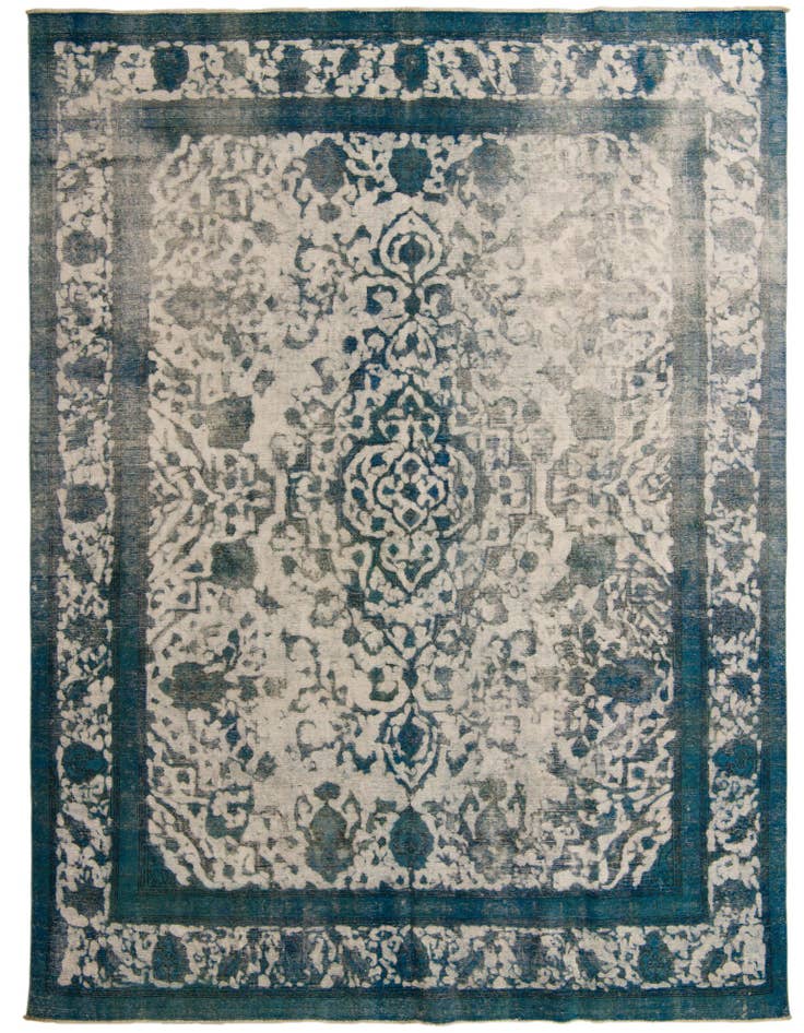 Detail image of 9' 7 x 12' 5 Hand Knotted Ultra Vintage Persian Wool Rug