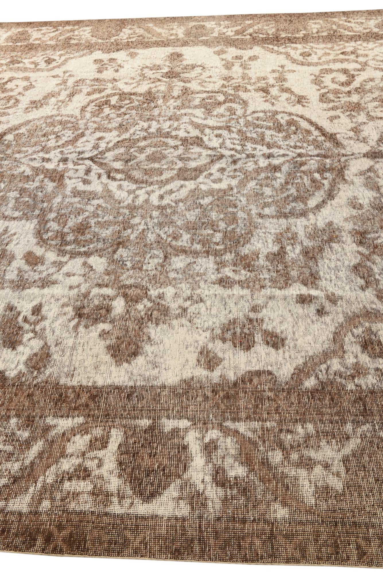 9' 8 x 12' 4 Hand Knotted Ultra Vintage Persian Wool Rug