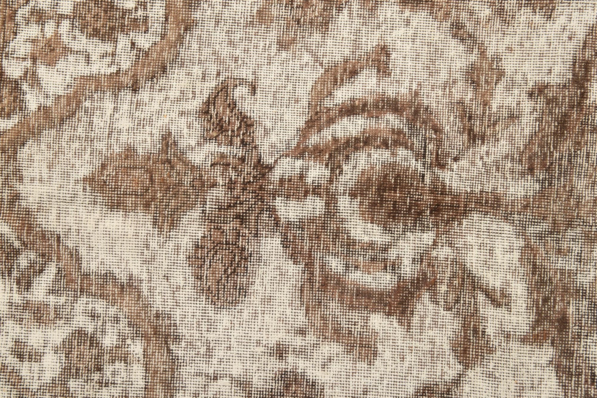 9' 8 x 12' 4 Hand Knotted Ultra Vintage Persian Wool Rug