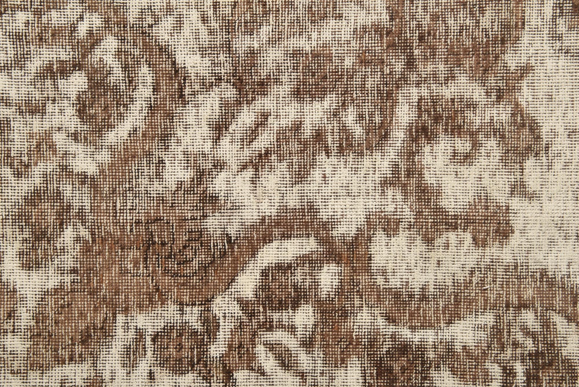 9' 8 x 12' 4 Hand Knotted Ultra Vintage Persian Wool Rug