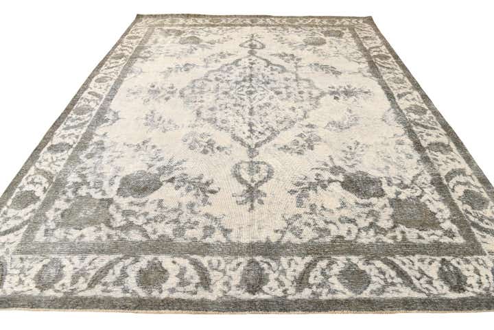 9' 6 x 12' 3 Hand Knotted Ultra Vintage Persian Wool Rug