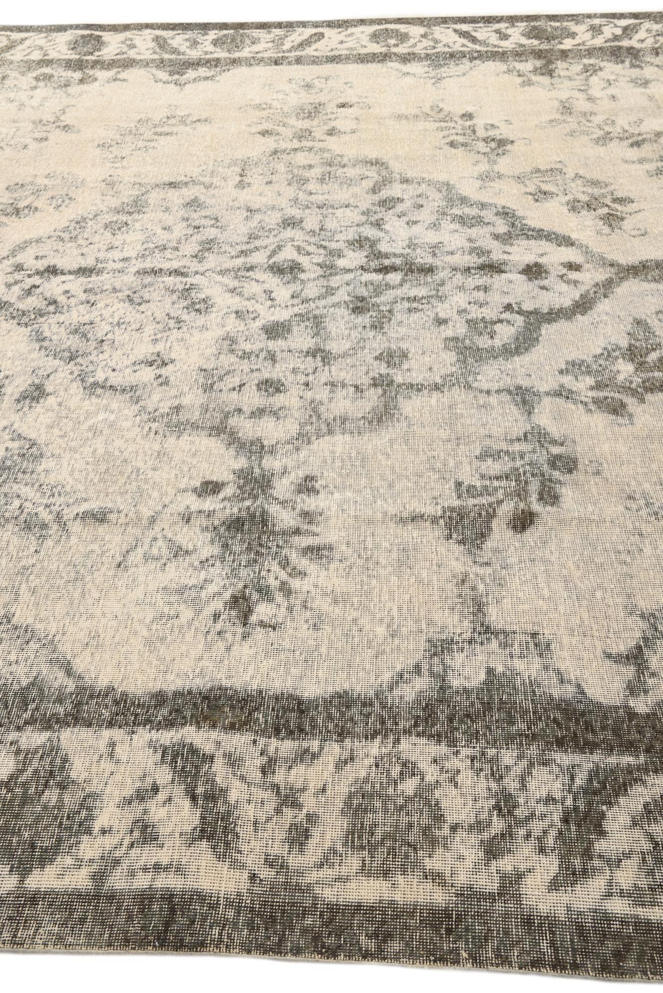 9' 6 x 12' 3 Hand Knotted Ultra Vintage Persian Wool Rug