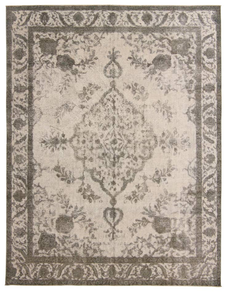 Detail image of 9' 6 x 12' 3 Hand Knotted Ultra Vintage Persian Wool Rug