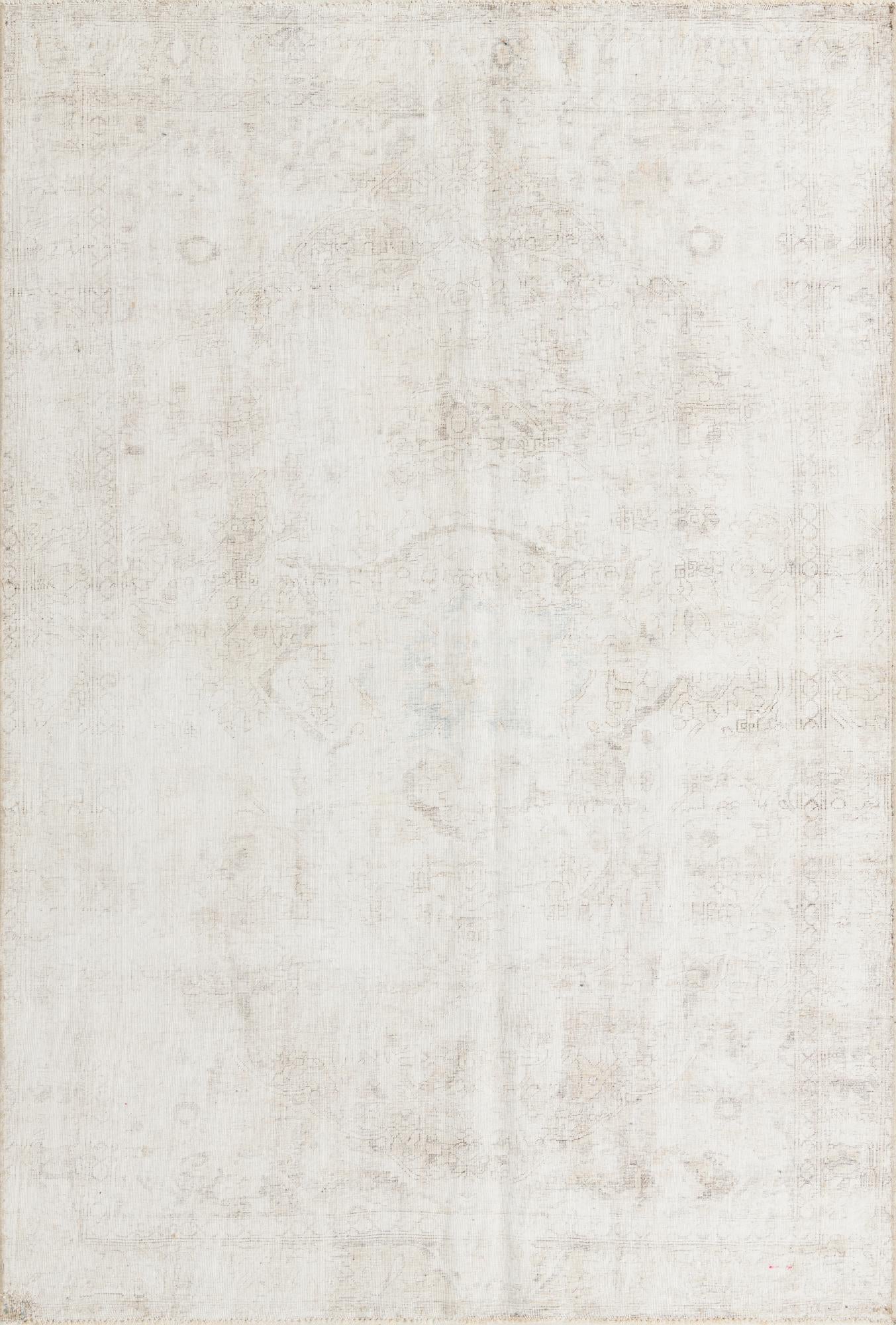 6' 8 x 10' Hand Knotted Ultra Vintage Persian Wool Rug