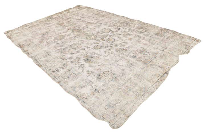 9' 1 x 12' Hand Knotted Ultra Vintage Persian Wool Rug