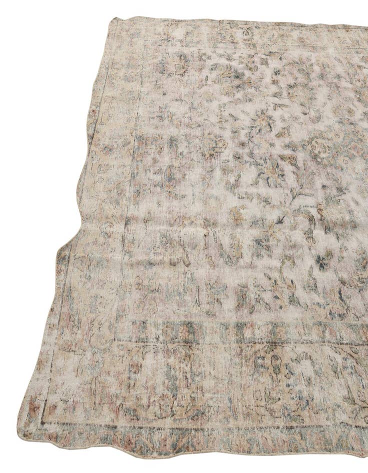 Detail image of 9' 1 x 12'  Hand Knotted Ultra Vintage Persian Wool Rug