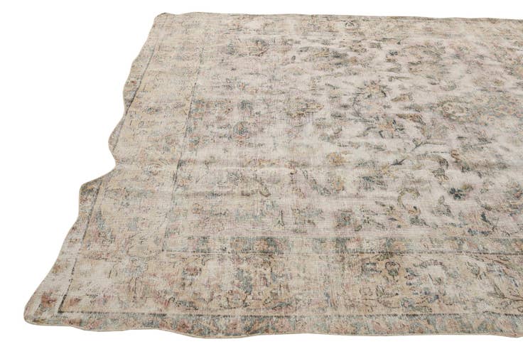 Detail image of 9' 1 x 12' Hand Knotted Ultra Vintage Persian Wool Rug
