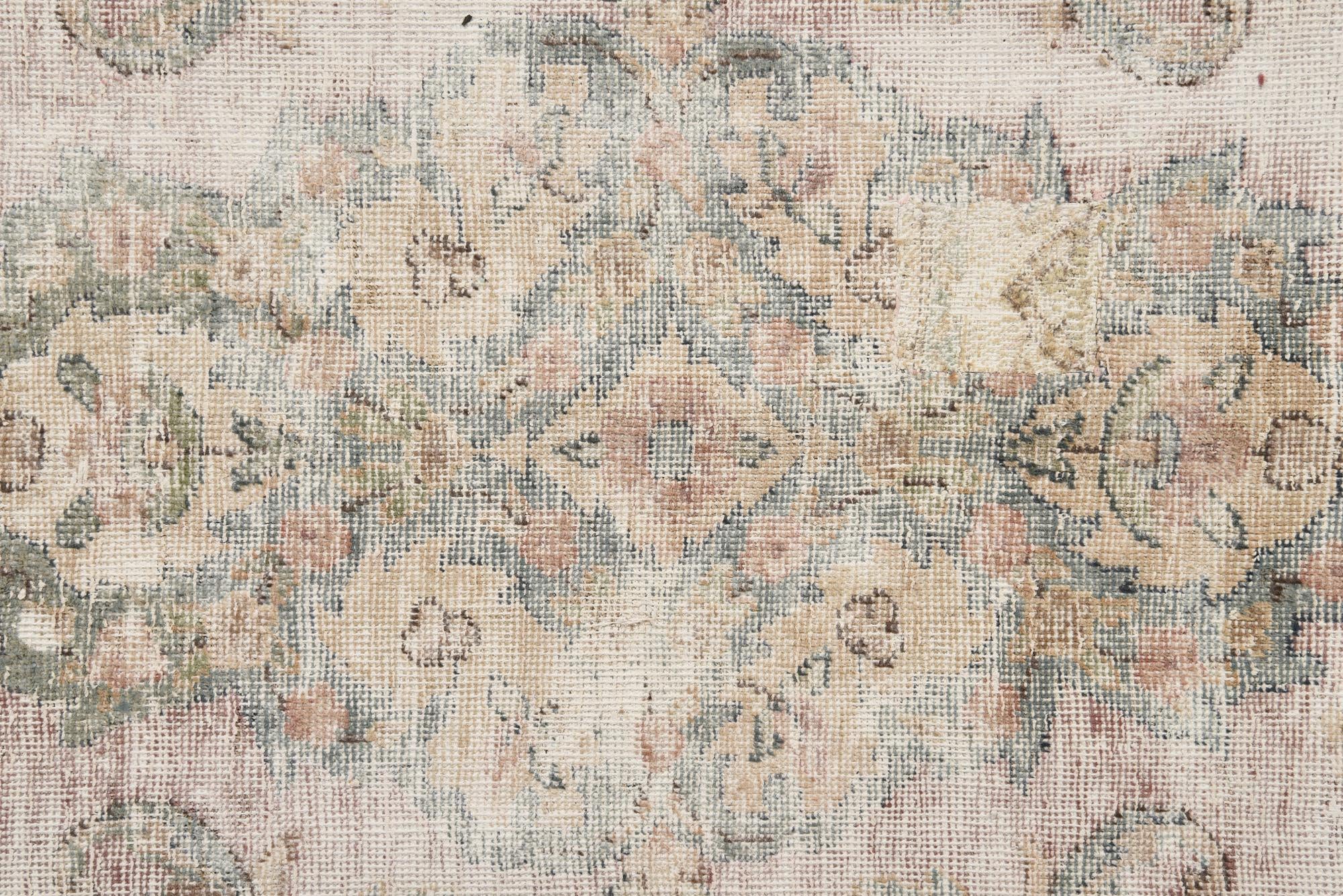 9' 1 x 12' Hand Knotted Ultra Vintage Persian Wool Rug