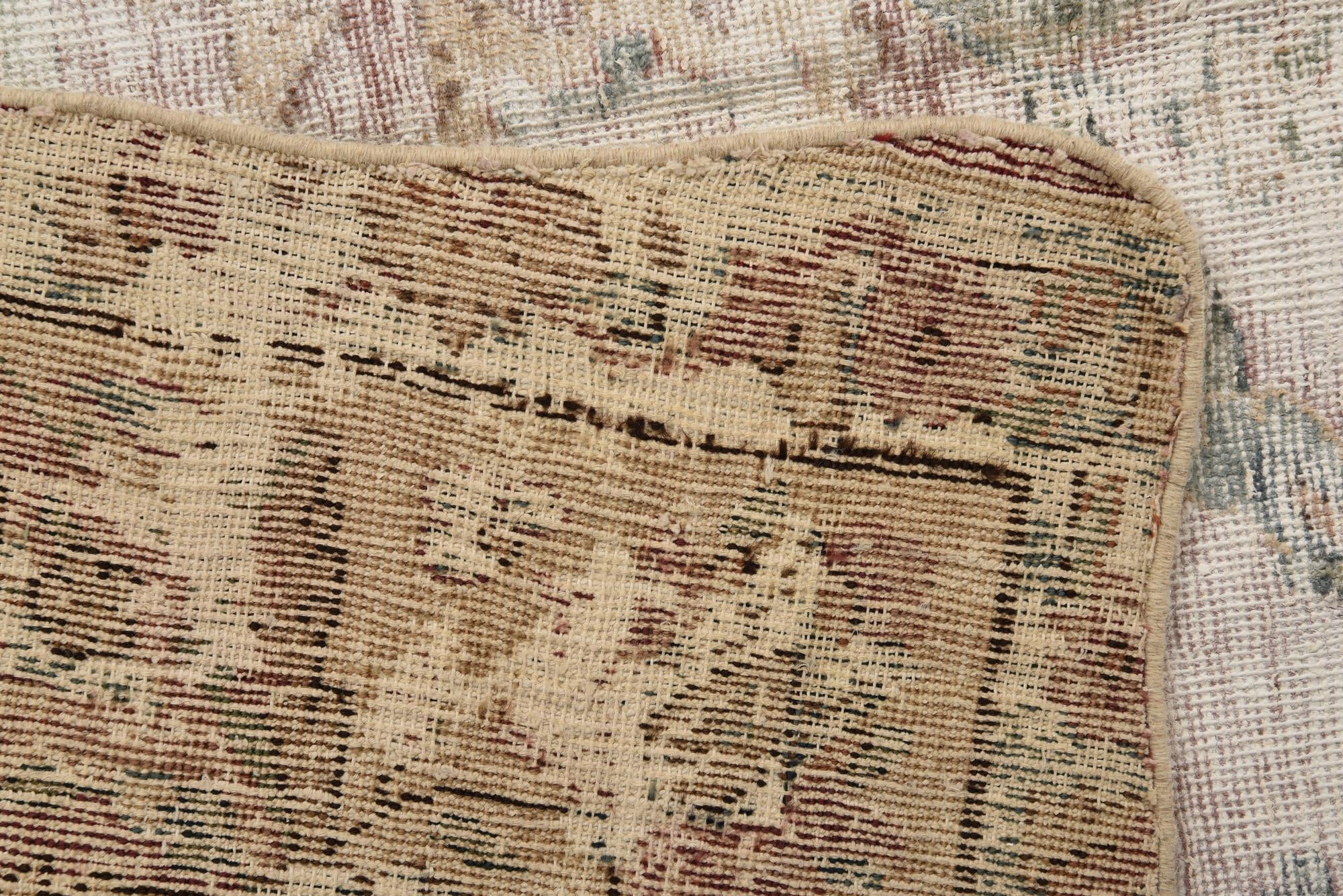 9' 1 x 12' Hand Knotted Ultra Vintage Persian Wool Rug