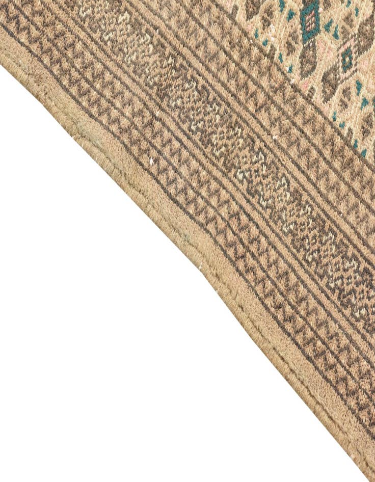 Detail image of 4' 2 x 6'  Hand Knotted Ultra Vintage Persian Wool Rug