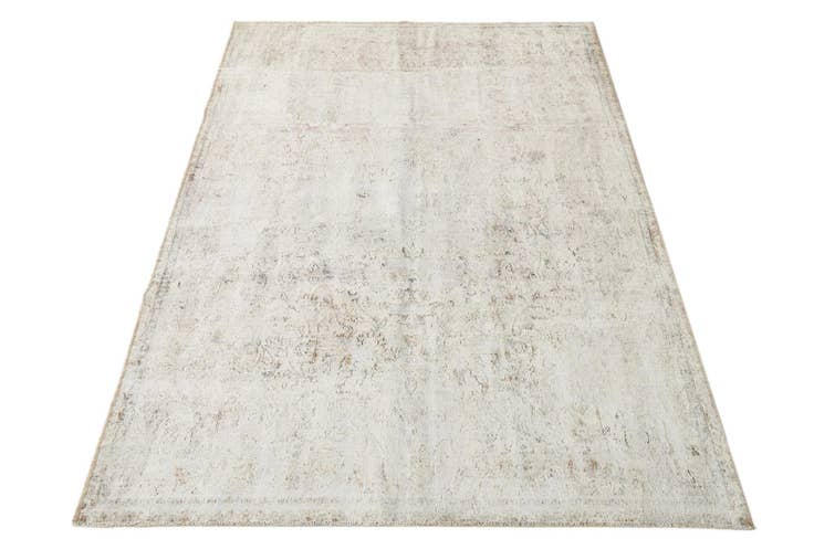 Detail image of 6' 9 x 10' 3 Hand Knotted Ultra Vintage Persian Wool Rug