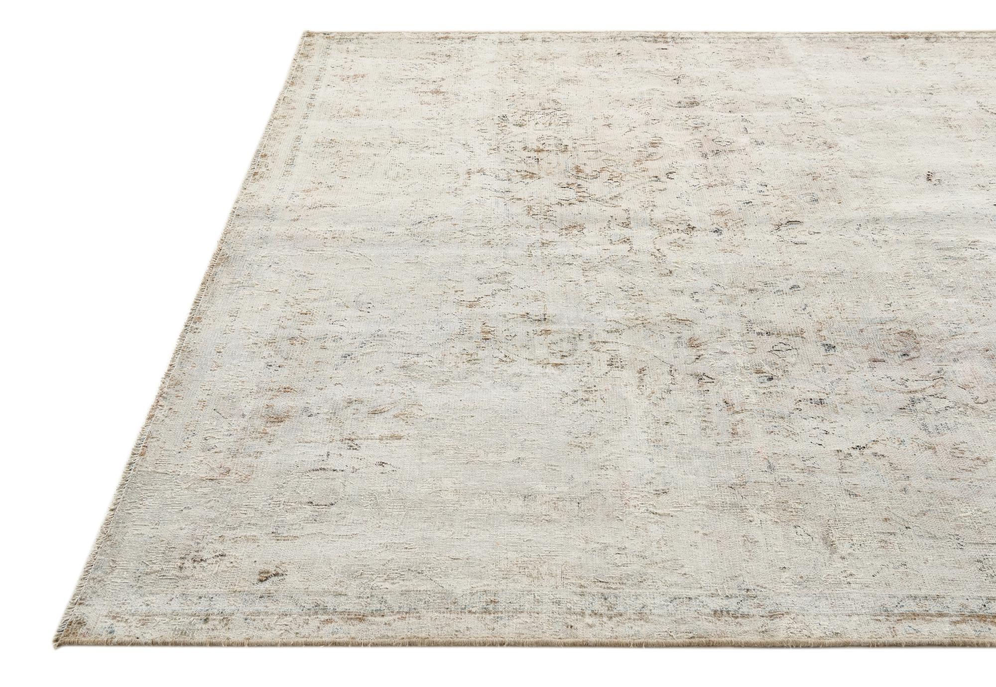 6' 9 x 10' 3 Hand Knotted Ultra Vintage Persian Wool Rug