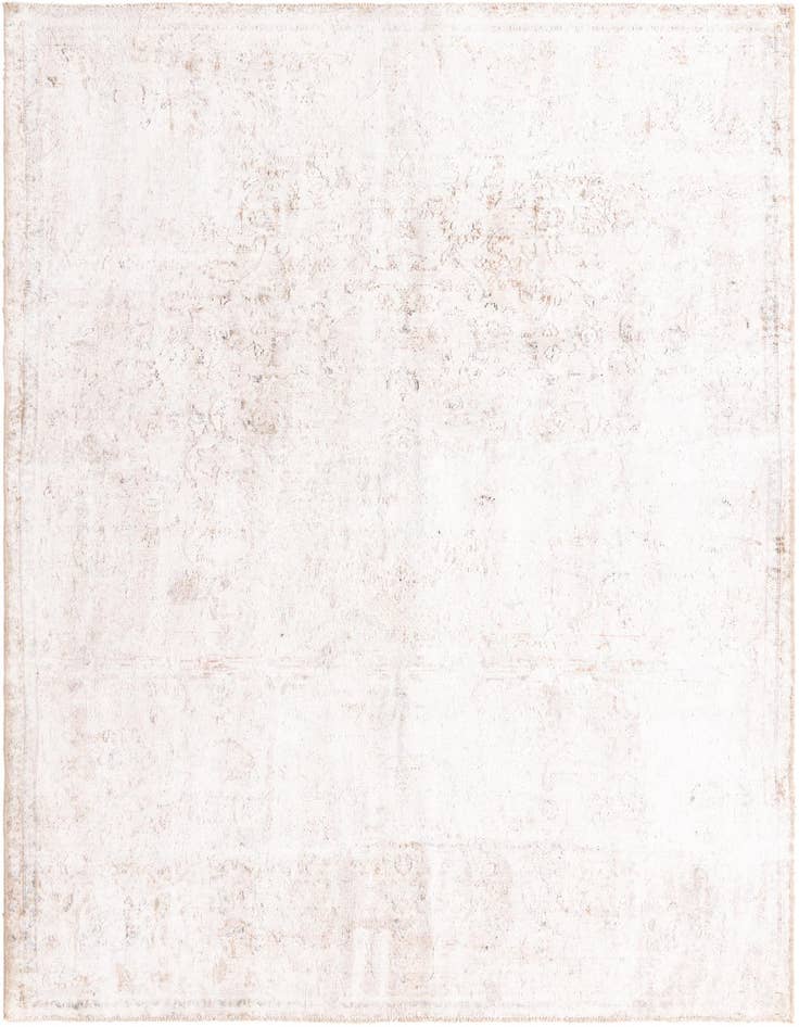 Detail image of 6' 9 x 10' 3 Hand Knotted Ultra Vintage Persian Wool Rug
