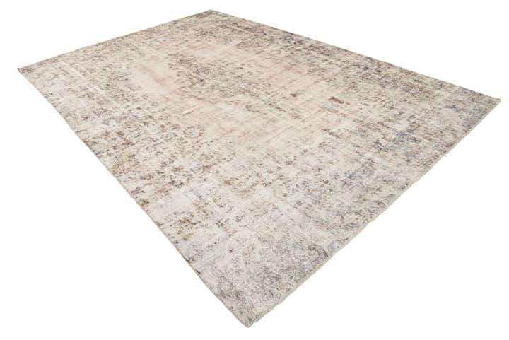 8' 6 x 12' 4 Hand Knotted Ultra Vintage Persian Wool Rug