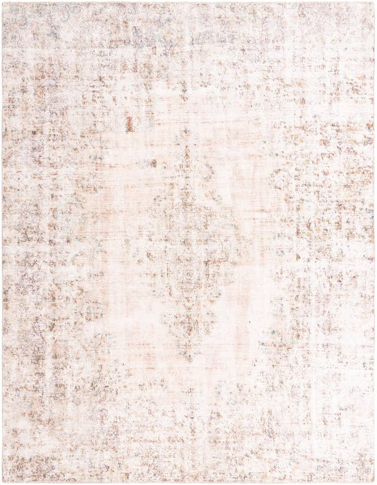 Detail image of 8' 6 x 12' 4 Hand Knotted Ultra Vintage Persian Wool Rug