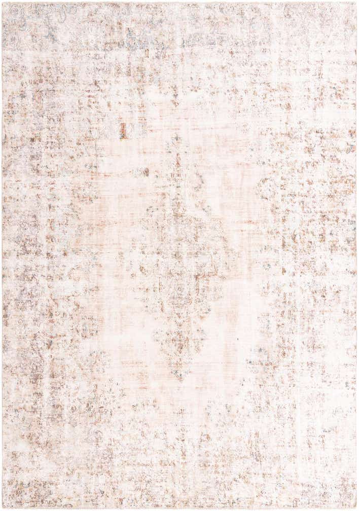 8' 6 x 12' 4 Hand Knotted Ultra Vintage Persian Wool Rug