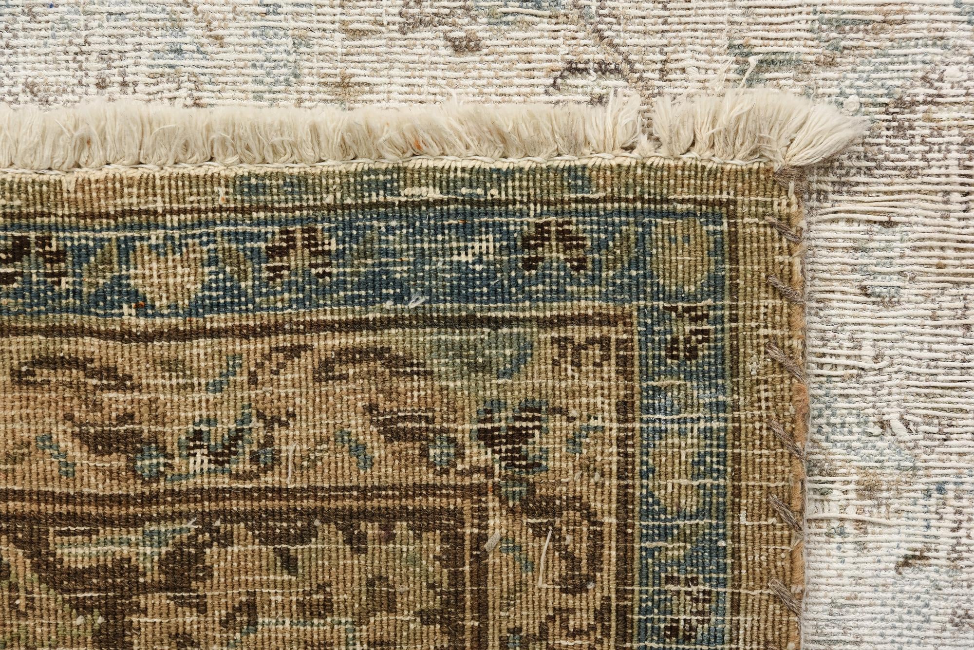 6' 5 x 9' 5 Hand Knotted Ultra Vintage Persian Wool Rug