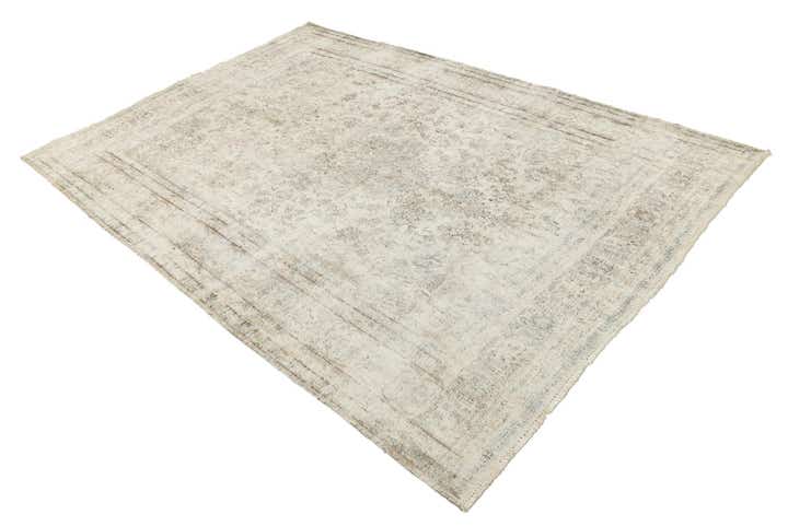 6' 5 x 9' 5 Hand Knotted Ultra Vintage Persian Wool Rug