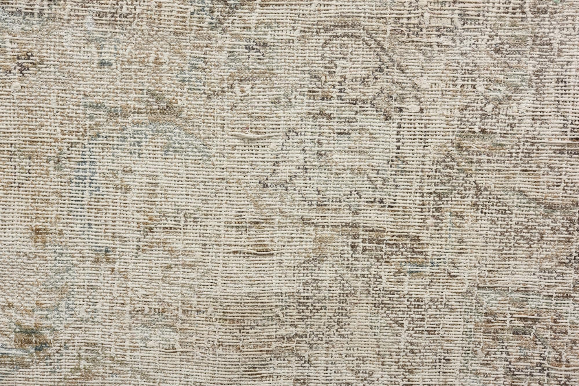 6' 5 x 9' 5 Hand Knotted Ultra Vintage Persian Wool Rug