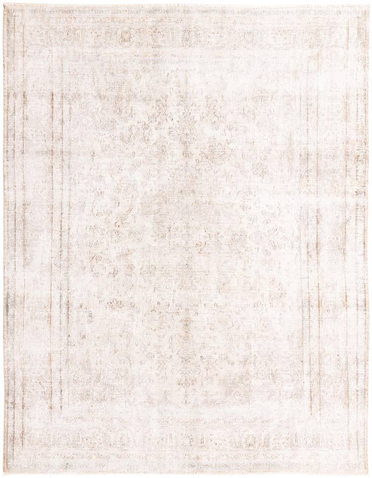 Detail image of 6' 5 x 9' 5 Hand Knotted Ultra Vintage Persian Wool Rug