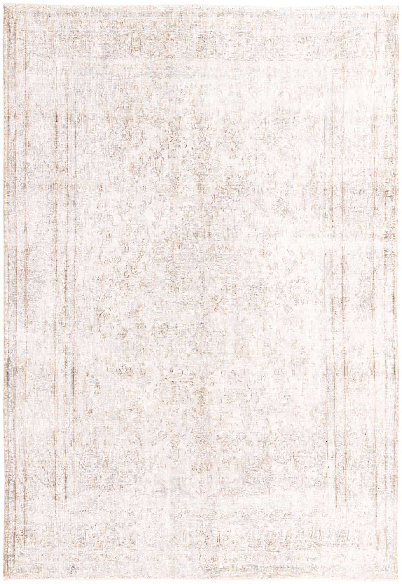 6' 5 x 9' 5 Hand Knotted Ultra Vintage Persian Wool Rug