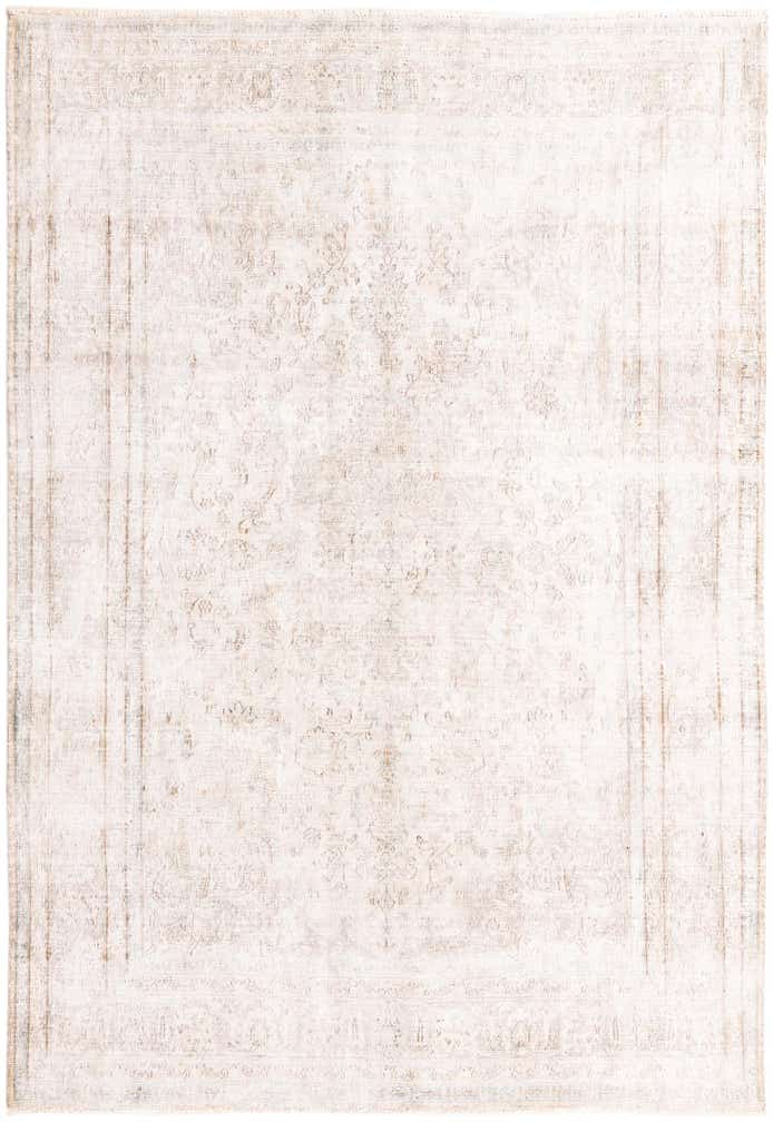 6' 5 x 9' 5 Hand Knotted Ultra Vintage Persian Wool Rug
