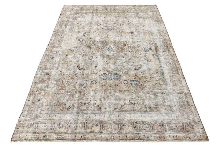 8' 3 x 12' Hand Knotted Ultra Vintage Persian Wool Rug