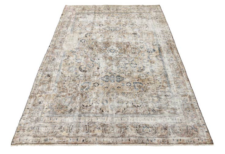 Detail image of 8' 3 x 12' Hand Knotted Ultra Vintage Persian Wool Rug